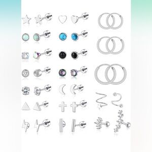 Silver Earring Set